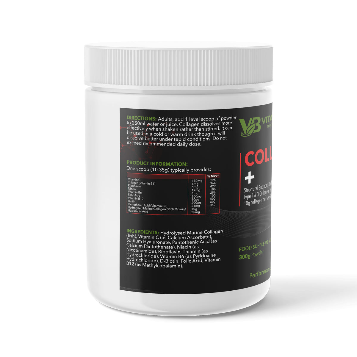 Base Line Powder Collagen + vitamin C & Biotin – Baseline Nutrition