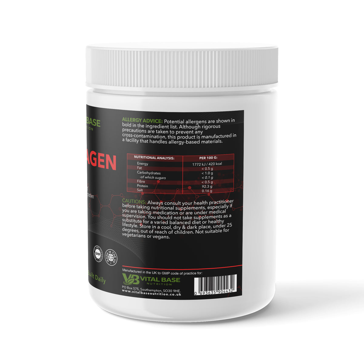 Base Line Powder Collagen + vitamin C & Biotin – Baseline Nutrition