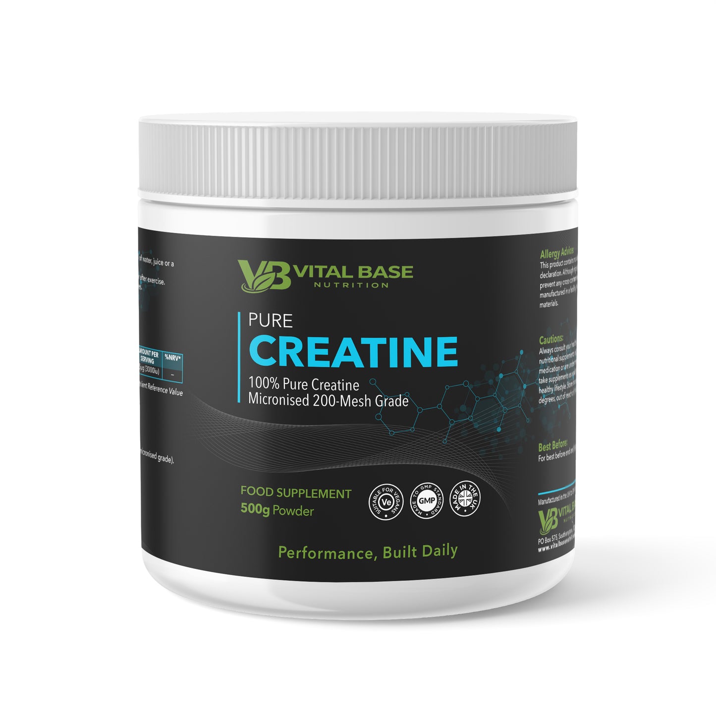 Pure Creatine Monohydrate Powder 500g